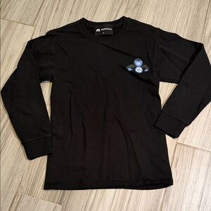 Black Long Sleeve Tee with logo mascot